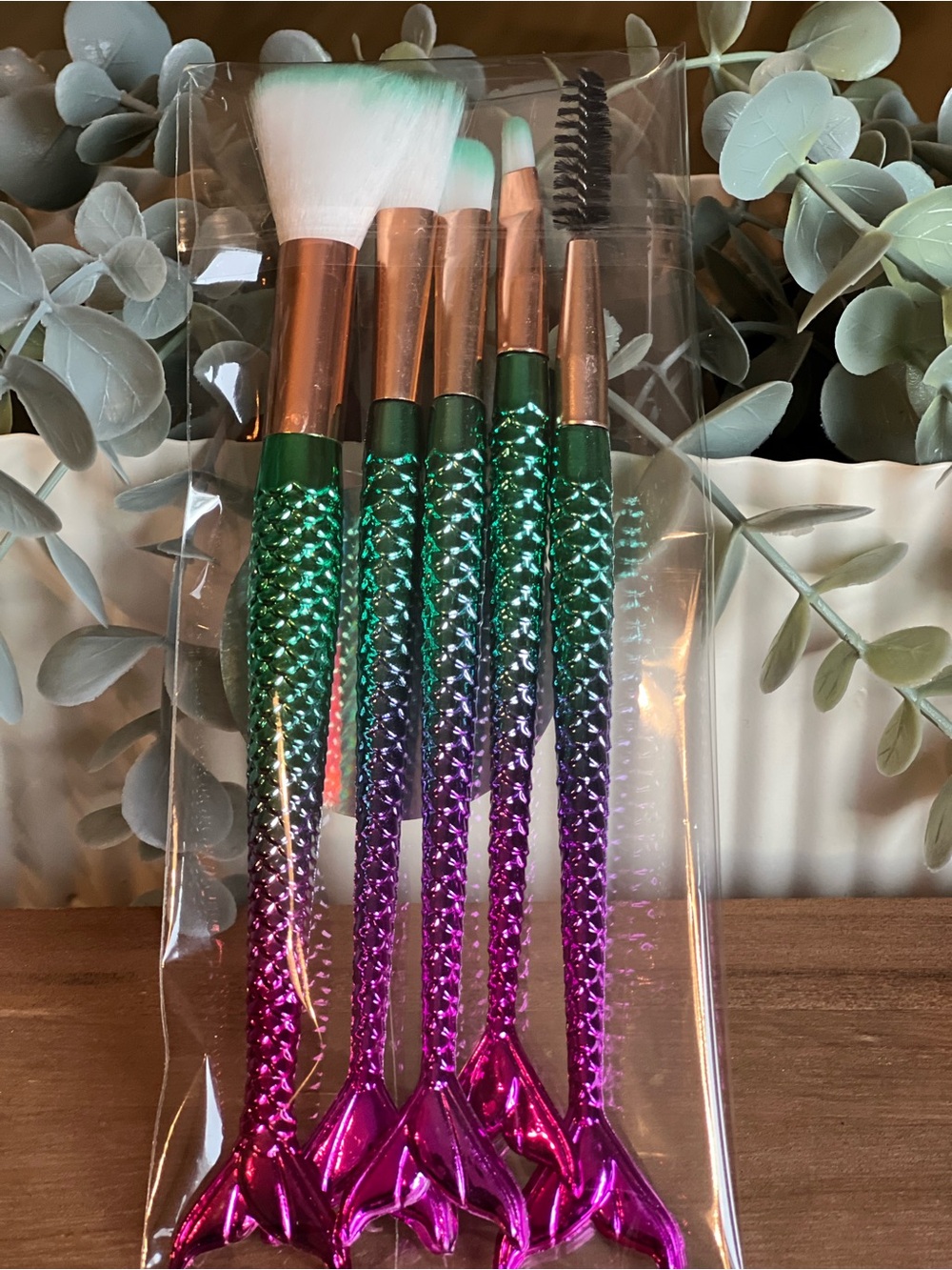 Mermaid Gradient Makeup Brush Set